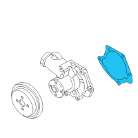 OEM Chrysler Gasket-Water Pump Diagram - MD315465