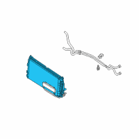 OEM 2000 Chrysler 300M Auxiliary Transmission Oil Cooler Kit Diagram - 5010360AC