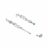 OEM 2021 Nissan Rogue Sport Sensor Rotor-Anti SKID Rear Diagram - 47950-ED300