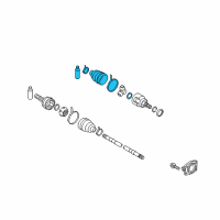 OEM 2014 Nissan Juke Repair Kit - Dust Boot, Rear Drive Shaft Diagram - C9GDA-1KD0A