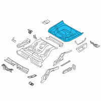 OEM 2017 Ford Taurus Rear Floor Pan Diagram - 8A5Z-5411215-BA