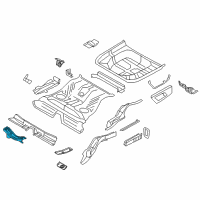 OEM Ford Special Service Police Sedan Muffler & Pipe Hanger Diagram - 8A8Z-5A204-A