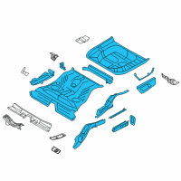 OEM Ford Floor Pan Assembly Diagram - DG1Z-5411215-A
