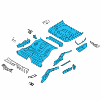 OEM 2013 Ford Taurus Floor Pan Assembly Diagram - DG1Z-5411215-A