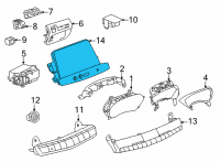 OEM 2020 Cadillac CT5 Dash Control Unit Diagram - 84769883