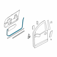 OEM Infiniti QX56 WEATHERSTRIP Front Door RH Diagram - 80830-ZC00A