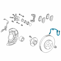 OEM 2012 Toyota Yaris Brake Hose Diagram - 90947-02G35