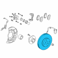 OEM 2019 Toyota Prius C Rotor Diagram - 43512-52120