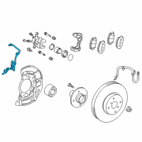 OEM Toyota Prius C Front Speed Sensor Diagram - 89543-52100