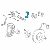 OEM 2014 Toyota Prius C Caliper Mount Diagram - 47721-52191