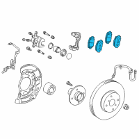 OEM 2019 Toyota Prius C Front Pads Diagram - 04465-52320