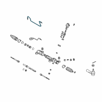 OEM Toyota Matrix Pressure Tube Diagram - 44418-02020