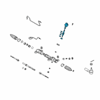 OEM Toyota Matrix Pinion Shaft Kit Diagram - 44210-02040