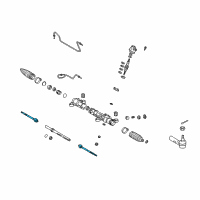 OEM Toyota Matrix Inner Tie Rod Diagram - 45503-01030