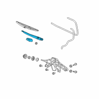 OEM Honda Arm, Rear Wiper Diagram - 76720-S6D-E01