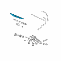 OEM 2004 Honda Civic Blade, Rear Wiper (300Mm) Diagram - 76730-S6D-E01