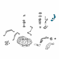 OEM 2000 Honda Accord Meter Assembly, Fuel Diagram - 17630-S84-316