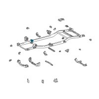 OEM Toyota Cab Mount Bracket Diagram - 51703-35160