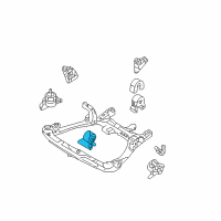 OEM 2006 Kia Optima Front Roll Stopper Bracket Assembly Diagram - 219102G000