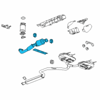 OEM 2017 Buick Regal Front Pipe Diagram - 23120275