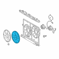 OEM Pontiac Vibe Fan, Engine Coolant Diagram - 88975770