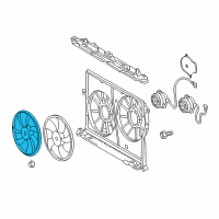 OEM 2009 Pontiac Vibe Fan Blade Diagram - 88975771