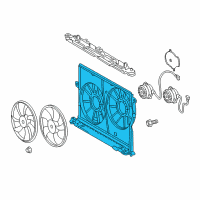 OEM 2010 Pontiac Vibe Fan Shroud Diagram - 88975774