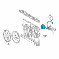 OEM 2009 Pontiac Vibe Motor, Engine Coolant Fan Diagram - 19204397