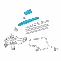 OEM 2021 Lexus RX350L Rear Wiper Arm Diagram - 85241-42070