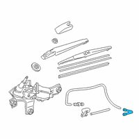 OEM 2011 Lexus CT200h Joint, Windshield Washer Elbow, NO.1 Diagram - 85355-12360