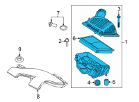 OEM 2022 BMW X2 INTAKE MUFFLER Diagram - 13-71-8-675-280