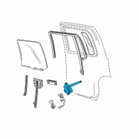 OEM 2000 Ford Explorer Regulator Diagram - 3L2Z-7827008-AA