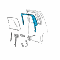 OEM Ford Run Channel Diagram - 1L5Z-3525766-AAA