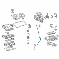 OEM 2014 Lexus RX450h Guide, Oil Level Gage, NO.2 Diagram - 12142-0P020
