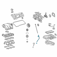 OEM 2011 Lexus RX450h Guide, Oil Level Gage, NO.2 Diagram - 12142-0P020