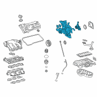 OEM 2018 Toyota Highlander Timing Cover Diagram - 1131031060