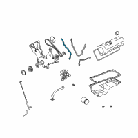 OEM Mercury Front Cover Gasket Diagram - F1AZ-6020-A