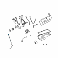 OEM Ford Mustang Dipstick Diagram - 1R3Z-6750-BB