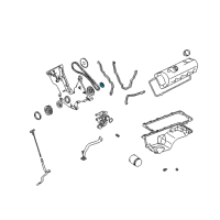 OEM Ford Mustang Crankshaft Gear Diagram - XL3Z-6306-AA