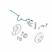 OEM 2002 Nissan Altima Sensor Assembly-Anti SKID, Rear Diagram - 47900-8J000