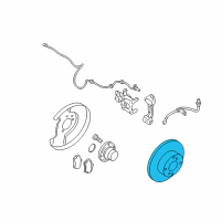 OEM Nissan Maxima Rotor-Disc Brake, Rear Diagram - 43206-7Y000