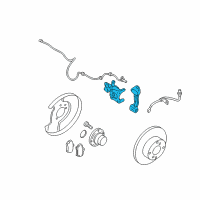 OEM 2006 Nissan Altima CALIPERASSY-Rear RH, W/OPADSORSHIMS Diagram - 44001-ZD82A