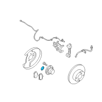 OEM 2008 Nissan Quest Cap Hub Rear Diagram - 43235-ZK30A