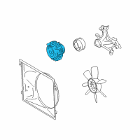 OEM 2005 Toyota Land Cruiser Fan Clutch Diagram - 16210-50102