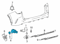 OEM 2022 Lexus NX450h+ SENSOR, ULTRASONIC Diagram - 89341-K0070-A4