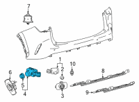 OEM Lexus NX350 SENSOR, ULTRASONIC Diagram - 89341-K0070-A4