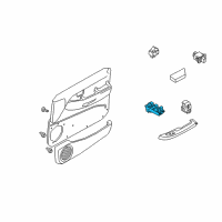 OEM Nissan Pathfinder Switch Assy-Power Window, Main Diagram - 25401-4W300