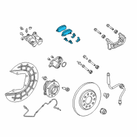 OEM 2018 Jeep Compass REAR DISC BRAKE Diagram - 68353597AC