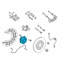 OEM 2019 Jeep Compass Brake Hub And Bearing Diagram - 68321351AA