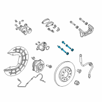 OEM 2019 Jeep Compass Pin-Disc Brake Diagram - 68338712AA